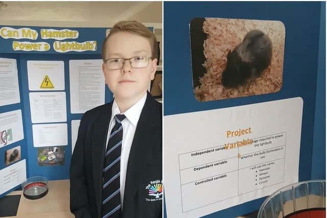 Aston Hossack, a year eight student from The Regis School in Bognor Regis, was named as a runner-up in the junior engineering category in the finals of The Big Bang UK Young Scientists and Engineers Competition