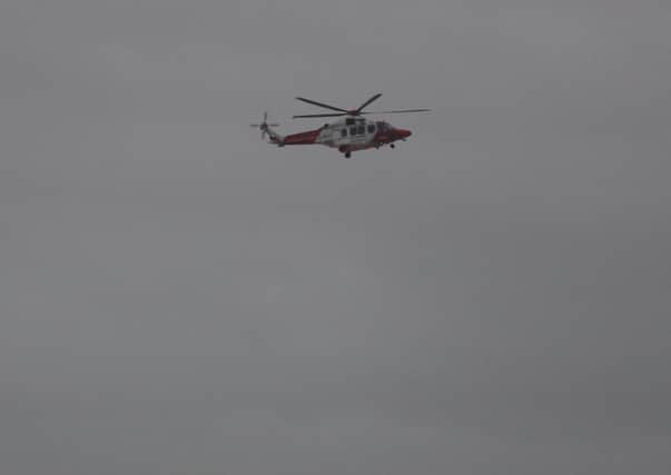 The coastguard helicopter assisted with the search (stock photo)