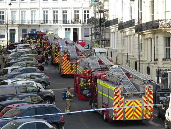 Firefighters in Brighton