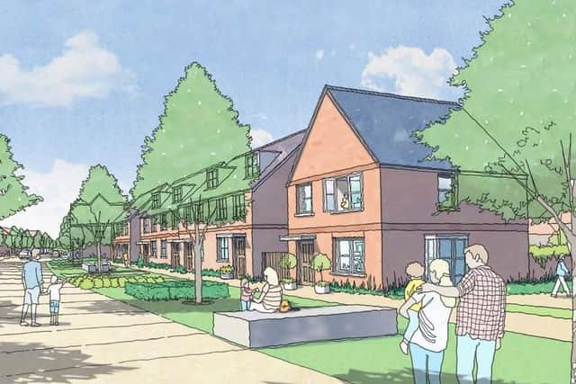 An artist's impression of the new homes at Kilnwood Vale in Faygate