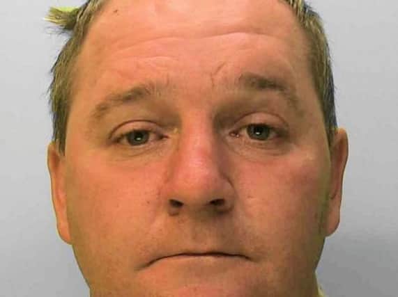 Justin Goulding, 41, of Grove Road in Portland, was jailed for nearly six years. Photo: Sussex Police