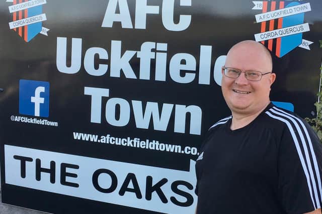 Stuart Tibble at Uckfield / Picture: AFC Uckfield Twitter