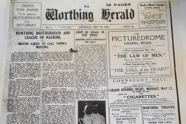 The Worthing Herald, first edition, published on Saturday, May 15, 1920