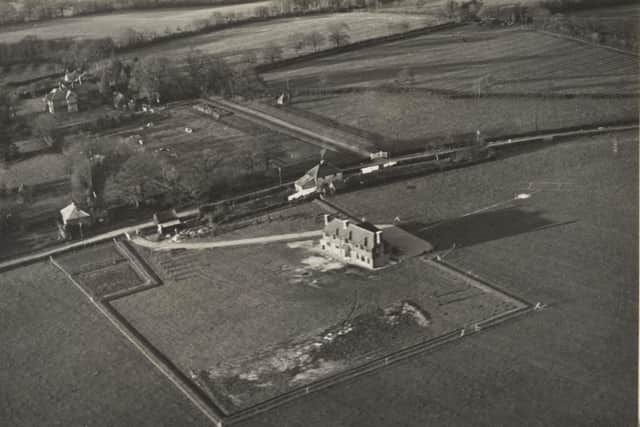 Aerial view of Furze Copse Farm in Slinfold around 1938