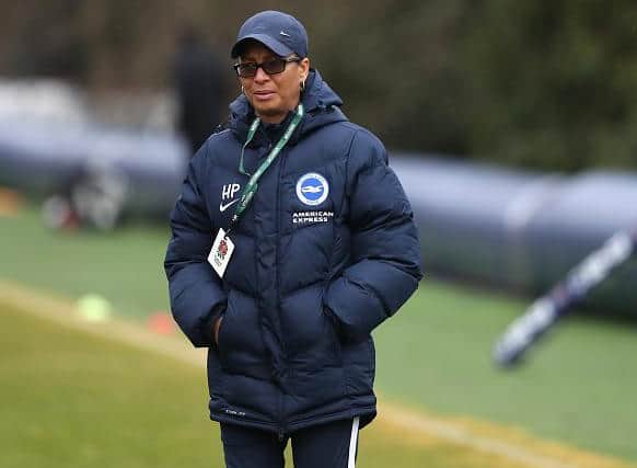 Brighton and Hove Albion Women's head coach Hope Powell