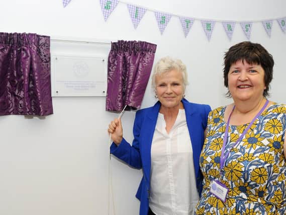 My Sisters' House celebrates its fifth anniversary with Dame Julie Walters officially opening the new centre building in 2019. Pictured with CEO and founder Julie Budge. Picture: Sarah Standing