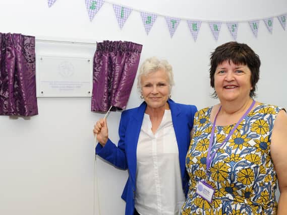 My Sisters' House celebrates its fifth anniversary with Dame Julie Walters officially opening the new centre building in 2019. Pictured with CEO and founder Julie Budge. Picture: Sarah Standing
