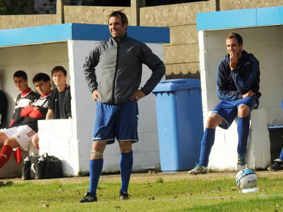 Mark Burt, pictured in his days as Shoreham manager