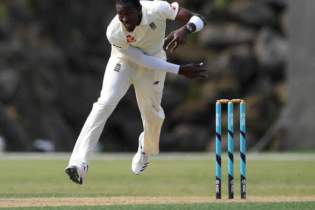Jofra Archer bowls for England in New Zealand in the winter / Picture: Getty