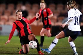 Lewes Women in cup action against Tottenham last December / Picture: Getty