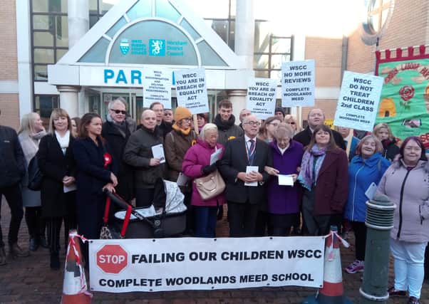 Woodlands Meed campaigners with Nigel Jupp back in December
