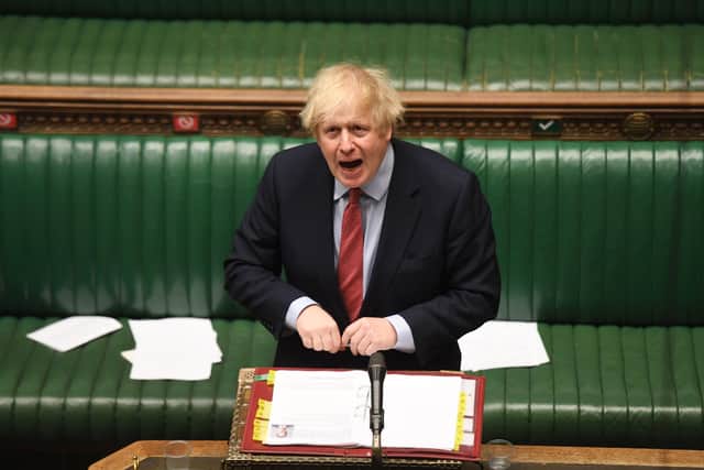 Boris Johnson speaking at PMQs last week. Picture: Jessica Taylor/House of Commons