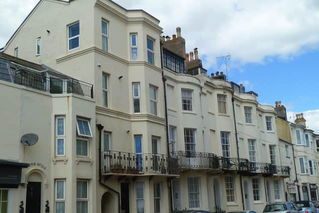 West Buildings, a Georgian terrace off the seafront in Worthing with links to the Tolpuddle Martyrs and a murderer on the run. Picture: Kevin McMahon