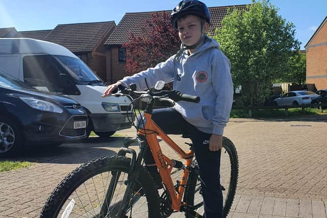 Ollie Stepney, 11, raised £405 for NHS Charities Together