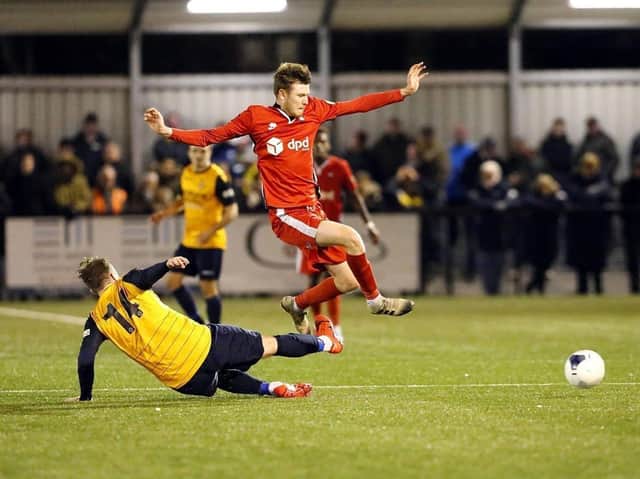 James Ferry in action for Eastbourne Borough