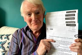 Graham Hazard, 79, fears he won't be able to afford the 158 licence fee when his free licence is revoked in August