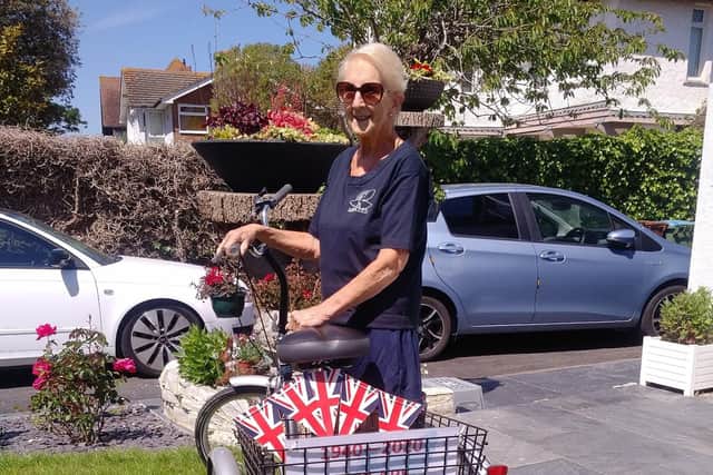 Theo Ellert, 80, is cycling 80 miles in 80 days for her charity Miracles
