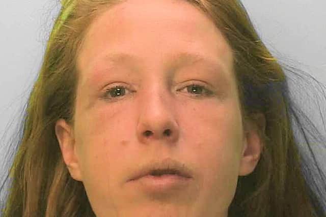 Kirsten Hocking, 28, of no fixed address. Picture: Sussex Police