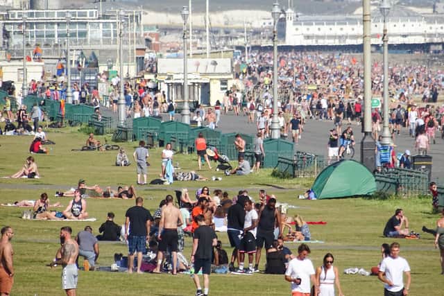 Brighton and Hove City Council asked before the weekend for people to 'limit' their travel SUS-200531-130546001