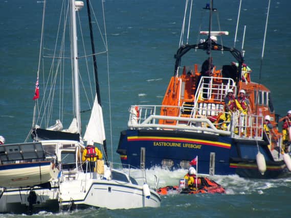Eastbourne RNLI lifeboats were scrambled to the scene near the Wish Tower on Saturday (May 30) at around 3.25pm SUS-200106-125506001