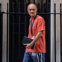 LONDON, ENGLAND - MAY 24: Dominic Cummings, special adviser to the prime minister, leaves 10 Downing Street on May 24, 2020 in London, England. On March 31st 2020 Downing Street confirmed to journalists that Dominic Cummings was self-isolating with COVID-19 symptoms at his home in North London. Durham police have confirmed that he was actually hundreds of miles away at his parent's house in the city. (Photo by Chris J Ratcliffe/Getty Images) PNL-200206-111747003