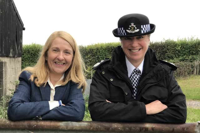 Sussex PCC Katy Bourne with Jo Shiner, currently deputy chief constable at Sussex Police