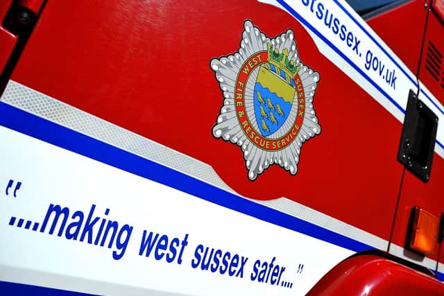 West Sussex Fire and Rescue. Pic Steve Robards SR1817306 SUS-180108-084210001