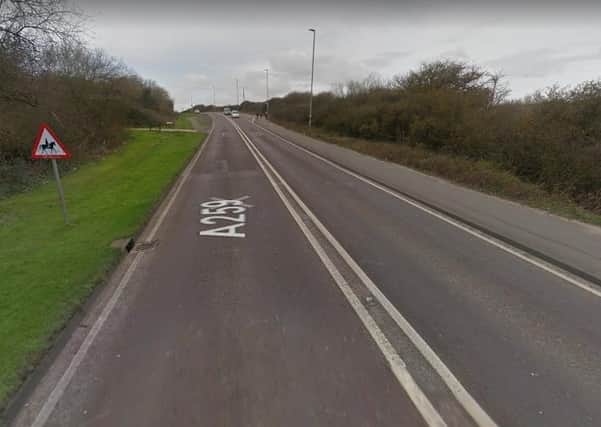 A259 between Peacehaven and Newhaven (Photo from Google Maps Street View)