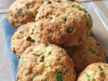 Cheese and chive muffins