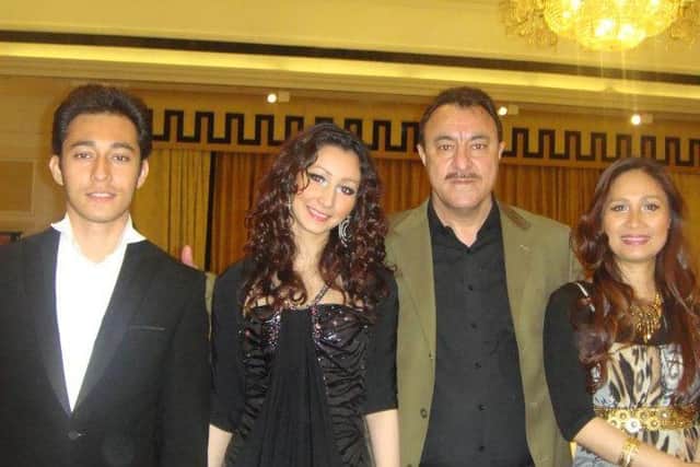 Numan Nasir with his family