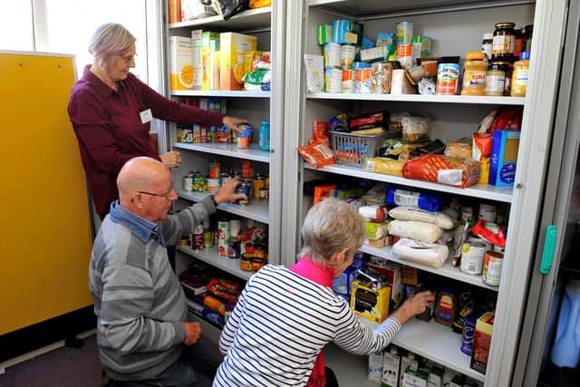 Horsham Matters foodbank - St Andrew's Church in Roffey, volunteers at work pictured in 2019. Pic Steve Robards SR1911247 SUS-190430-145824001