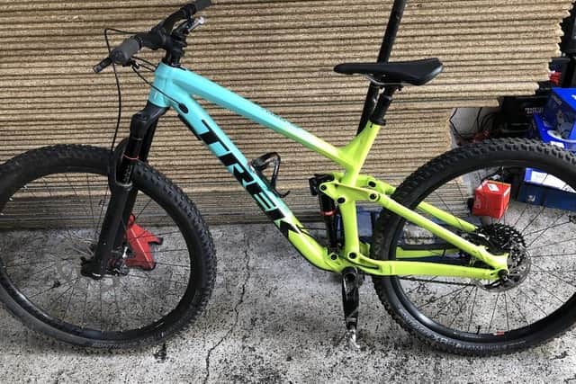 This bike was among the items stolen