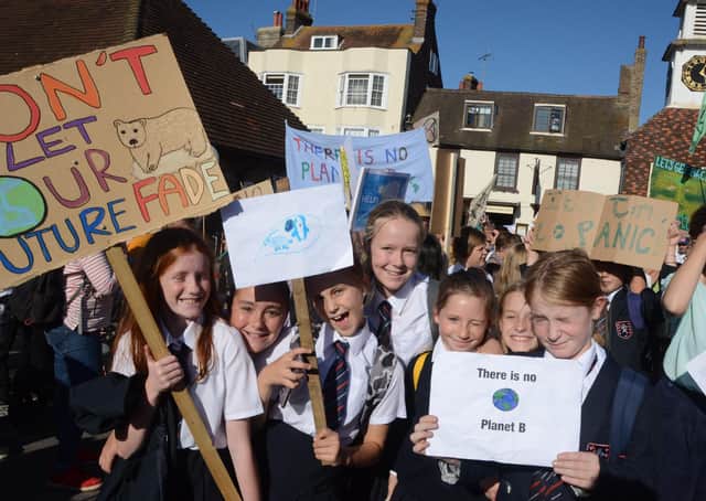 A climate strike was held in Steyning last autumn SUS-201006-160704001