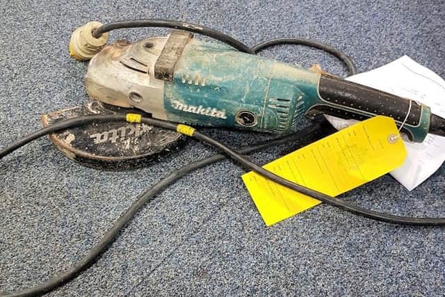 The angle grinder
