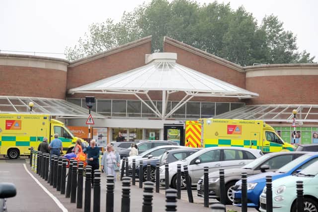 Emergency services have been pictured at the Sainsbury's store on Westhampnett Road