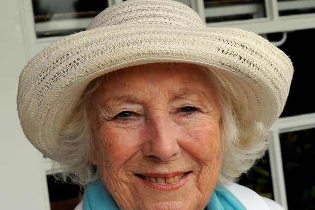 Dame Vera Lynn at the Memorial Cheese Drop over the RAFA Care home in Storrington. Photo by Steve Goodger