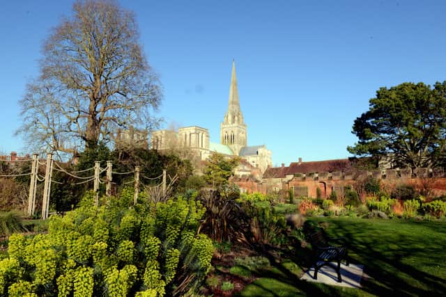 The Bishop’s Palace Gardens and Chichester Cathedral by Kate Shemilt
