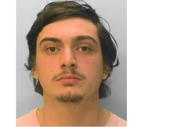 Dylan Prudence is wanted by police. Photo: Sussex Police