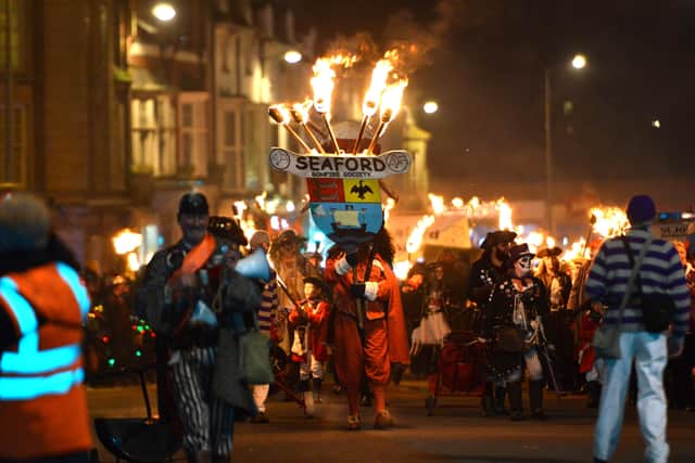 Seaford Bonfire celebrations in 2015. Picture: Peter Cripps
