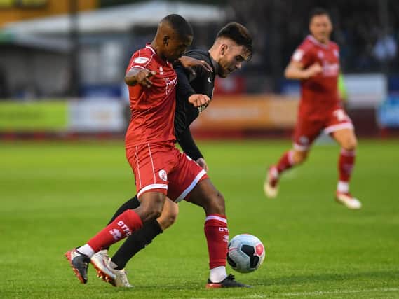 Lewis Young in action for Crawley Town