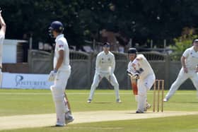 Michael Thornely batting for Horsham against Eastbourne last summer / Picture: Jon Rigby