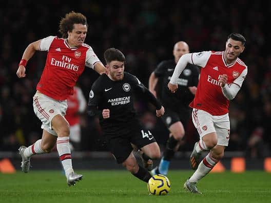Aaron Connolly impressed at Arsenal last December