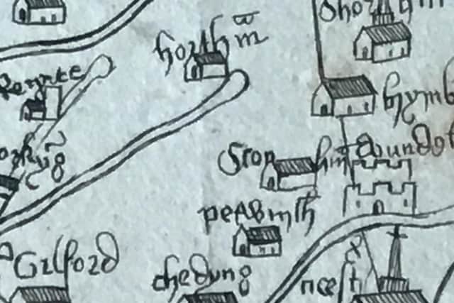 The Horsham Tithe Map showed every house, building or field subject to the payment of tithes, and every plot was numbered
