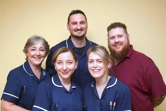 Staff at St Peter & St James Hospice