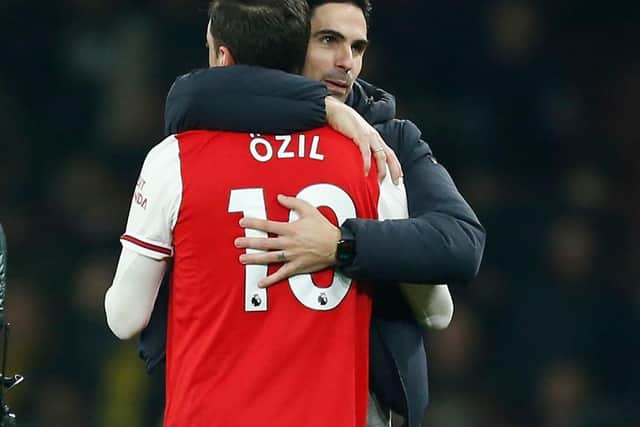 Mikel Arteta is determined to get the best from Mesut Ozil