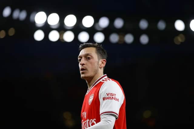 Mesut Ozil was left out of the Arsenal lineup at Man City for tactical reasons