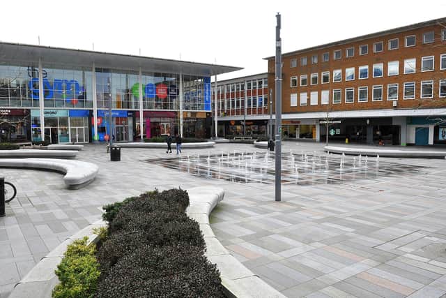 Crawley during the lockdown. Pic by Steve Robards