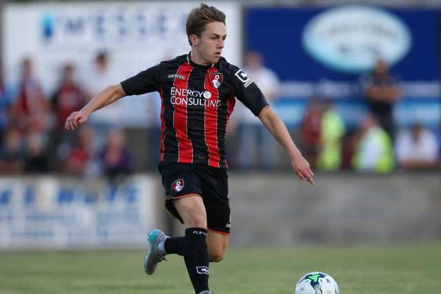 New signing Sam Matthews in action for Bournemouth in 2015