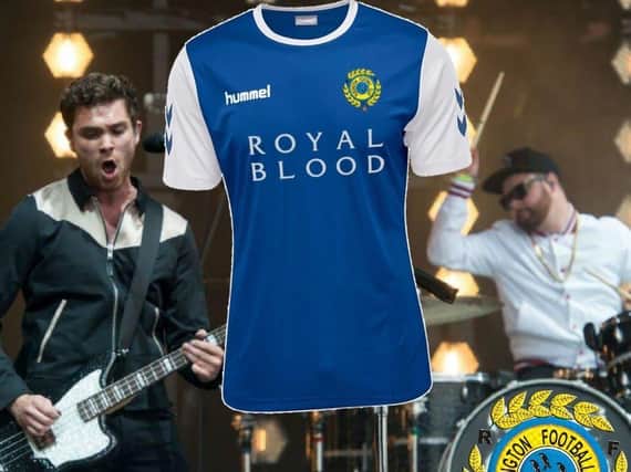 Rustington FC and Royal Blood have formed an unlikely alliance / Image: Rustington FC