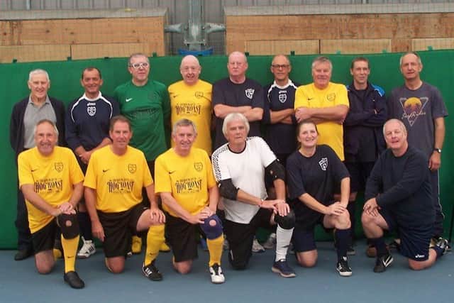 Bexhill's walking footballers in a tournament at Eastbourne